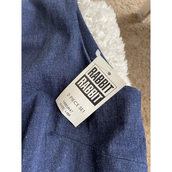 Rabbit Rabbit Designs Women’s Sz. 14 Denim Jumper Dress. New W/ Tags - Picture 5 of 10